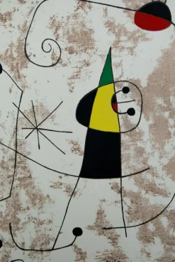 Joan Miro, Personnage dans la nuit, Lithographie