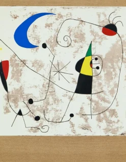 Joan Miro, Personnage dans la nuit, Lithographie
