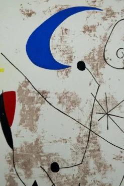 Joan Miro, Personnage dans la nuit, Lithographie