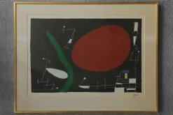 Joan Miro, Sun and Sparks, 1960er, Farblithographie, Gerahmt