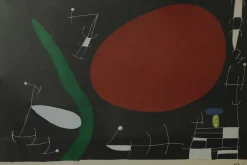 Joan Miro, Sun and Sparks, 1960er, Farblithographie, Gerahmt