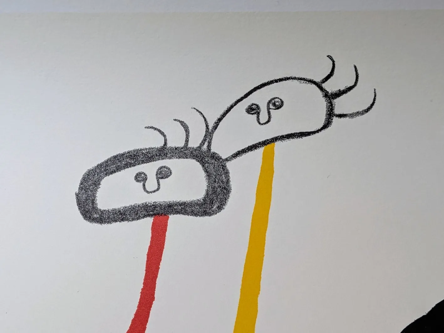 Joan Miro, Surreale Familie mit Stern, Lithographie, 1970er