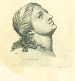 Johann Caspar Lavater, Portrait, Original Radierung, 1810