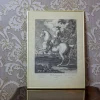 Johann Elias Ridinger, Figur zu Pferd, 19. Jh., Kupferstich