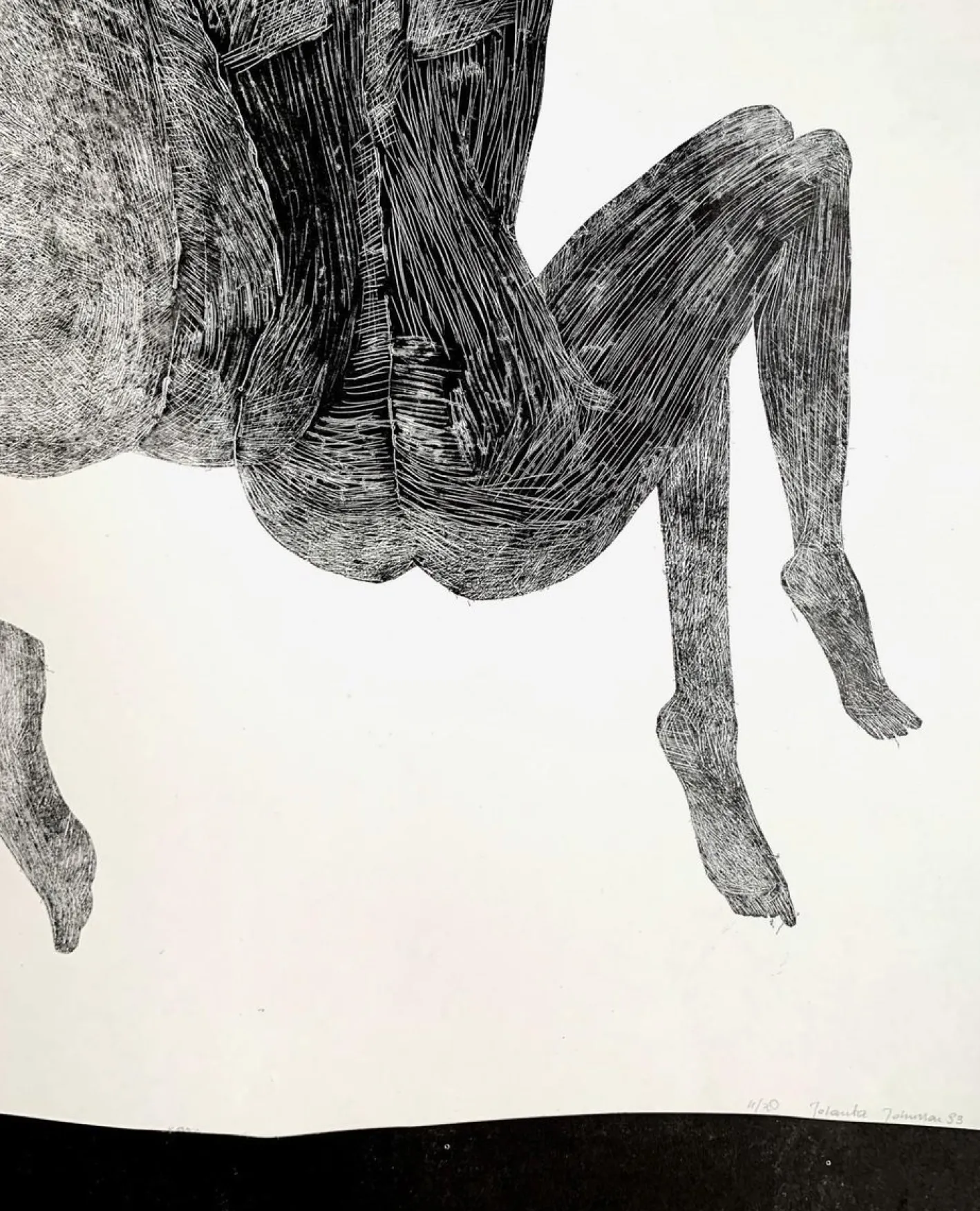 Jolanta Johnsson, Mensch, 1998, Druck auf Papier