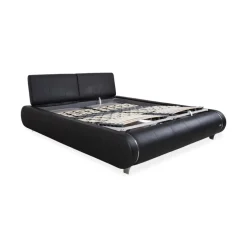 Joop! Swing Leder Bett Schwarzes Doppelbett