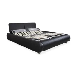 Joop! Swing Leder Bett Schwarzes Doppelbett