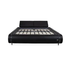 Joop! Swing Leder Bett Schwarzes Doppelbett