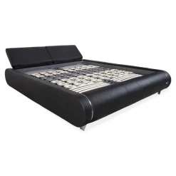 Joop! Swing Leder Bett Schwarzes Doppelbett
