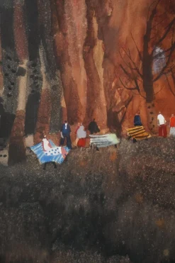 Jordi Danes, Der Pavillon, Aquarell auf Papier, gerahmt