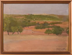 Jose Benlliure Y Ortiz, Mediterrane Landschaft, 1890er, Öl auf Leinwand