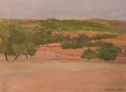Jose Benlliure Y Ortiz, Mediterrane Landschaft, 1890er, Öl auf Leinwand