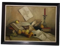 Jose Martorell Puigdomenech, Kastilisches Stillleben, 19. Jh., Öl auf Leinwand, Gerahmt