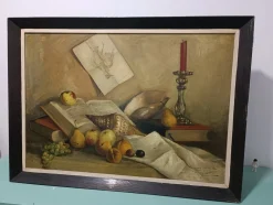 Jose Martorell Puigdomenech, Kastilisches Stillleben, 19. Jh., Öl auf Leinwand, Gerahmt