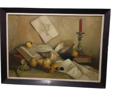 Jose Martorell Puigdomenech, Kastilisches Stillleben, 19. Jh., Öl auf Leinwand, Gerahmt