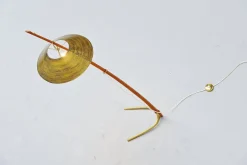 JT Kalmar zugeschriebene Dornstab Stehlampe für Kalmar, Österreich, 1950er