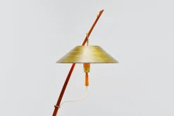 JT Kalmar zugeschriebene Dornstab Stehlampe für Kalmar, Österreich, 1950er