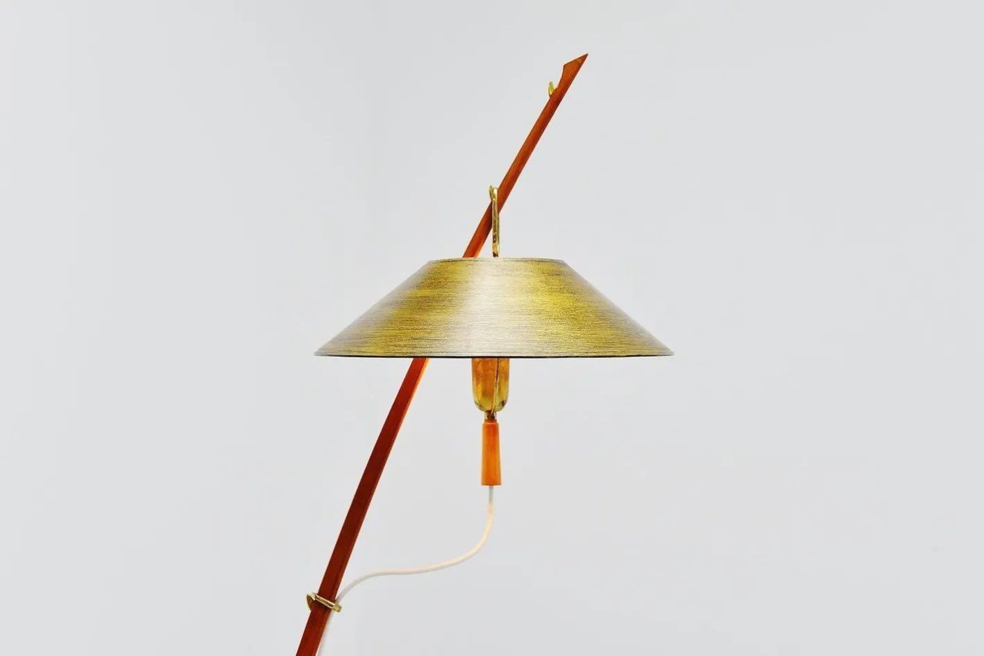 JT Kalmar zugeschriebene Dornstab Stehlampe für Kalmar, Österreich, 1950er