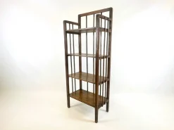 Jugendstil Bücherregal aus Holz, 1890er