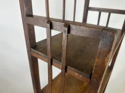 Jugendstil Bücherregal aus Holz, 1890er