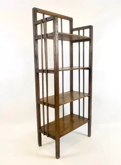 Jugendstil Bücherregal aus Holz, 1890er