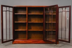 Jugendstil Bücherregal aus Mahagoni
