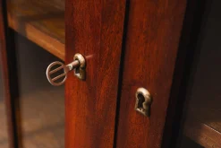 Jugendstil Bücherregal aus Mahagoni