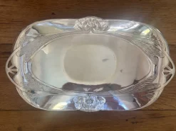 Jugendstil Brotkorb aus versilbertem Metall von Gallia Christofle, 1890er