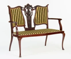 Jugendstil Chippendale Wohnzimmer Set, 11er Set