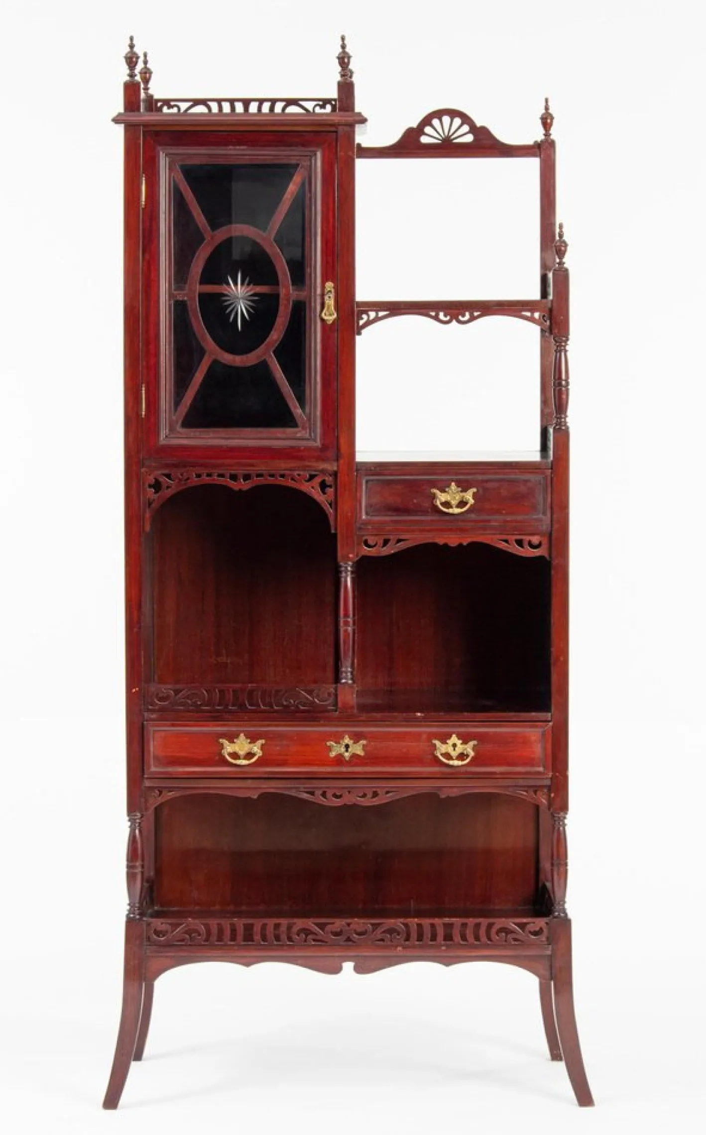 Jugendstil Chippendale Wohnzimmer Set, 11er Set