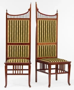 Jugendstil Chippendale Wohnzimmer Set, 11er Set