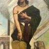 Jugendstil Frauenfigur, Malerei