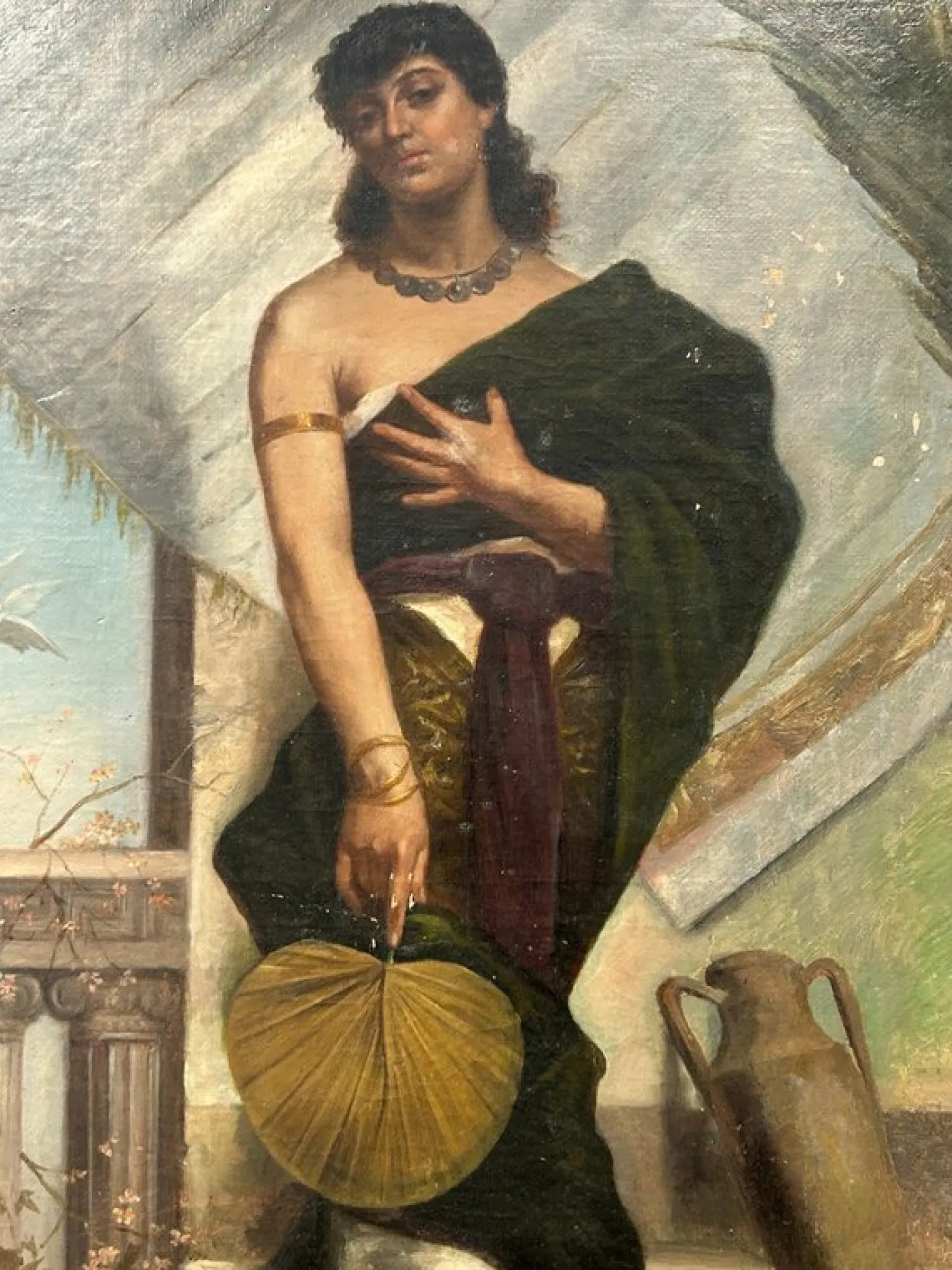 Jugendstil Frauenfigur, Malerei