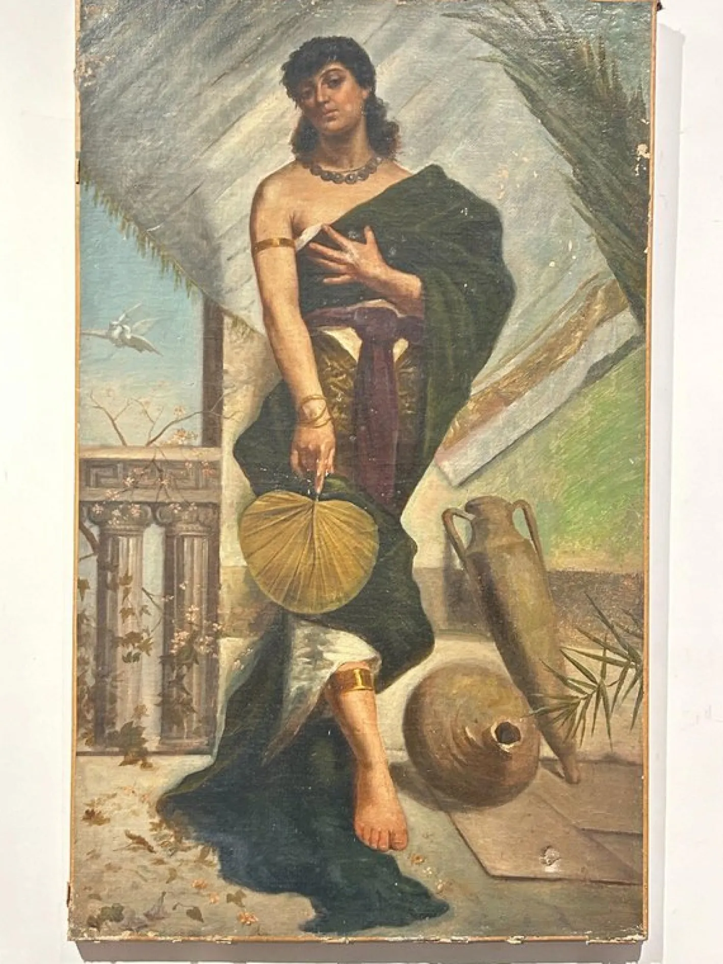 Jugendstil Frauenfigur, Malerei