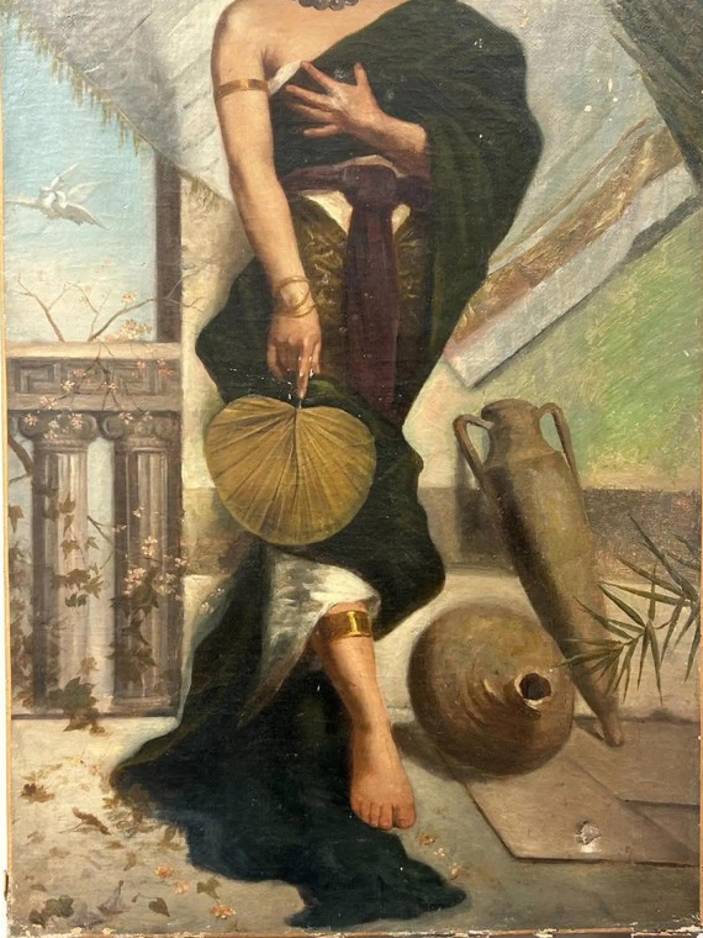 Jugendstil Frauenfigur, Malerei