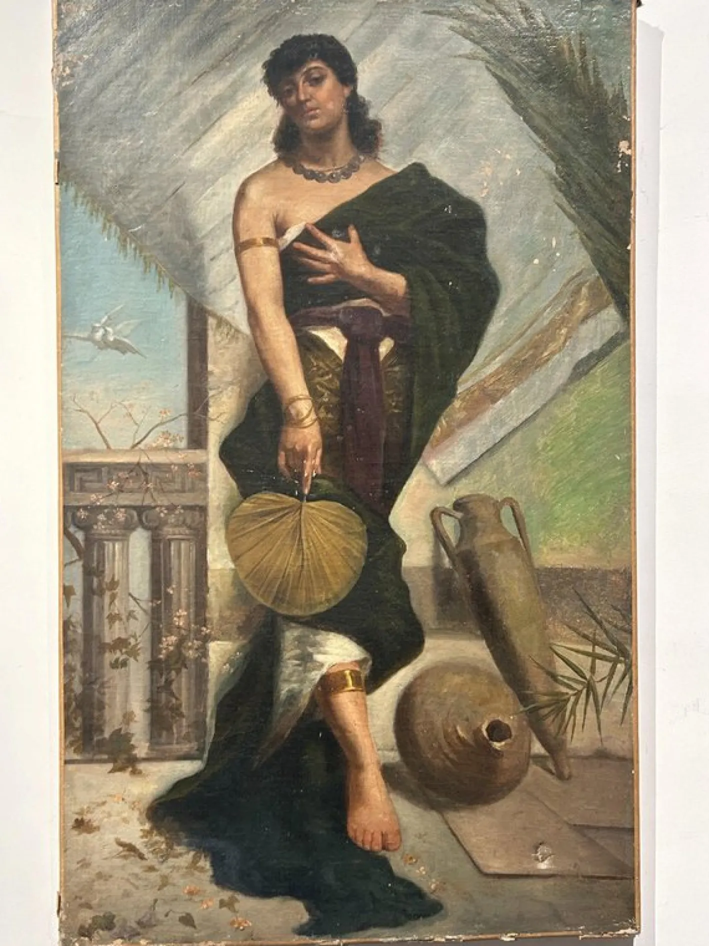 Jugendstil Frauenfigur, Malerei