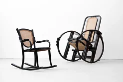 Jugendstil Kinder Schaukelstuhl von Marcel Kammerer für Gebrüder Thonet, 1910