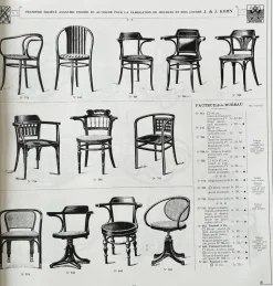 Jugendstil Modell Nr. 715 Wohnzimmer Set von Gustav Siegel für Jacob & Josef Kohn, Wien 1905, 3er Set