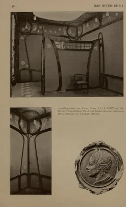 Jugendstil Modell Nr. 715 Wohnzimmer Set von Gustav Siegel für Jacob & Josef Kohn, Wien 1905, 3er Set