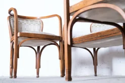 Jugendstil Modell Nr. 715 Wohnzimmer Set von Gustav Siegel für Jacob & Josef Kohn, Wien 1905, 3er Set