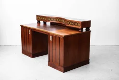 Jugendstil Schreibtisch von Matthias Feller für Moritz Ballin, München, Deutschland, 1912