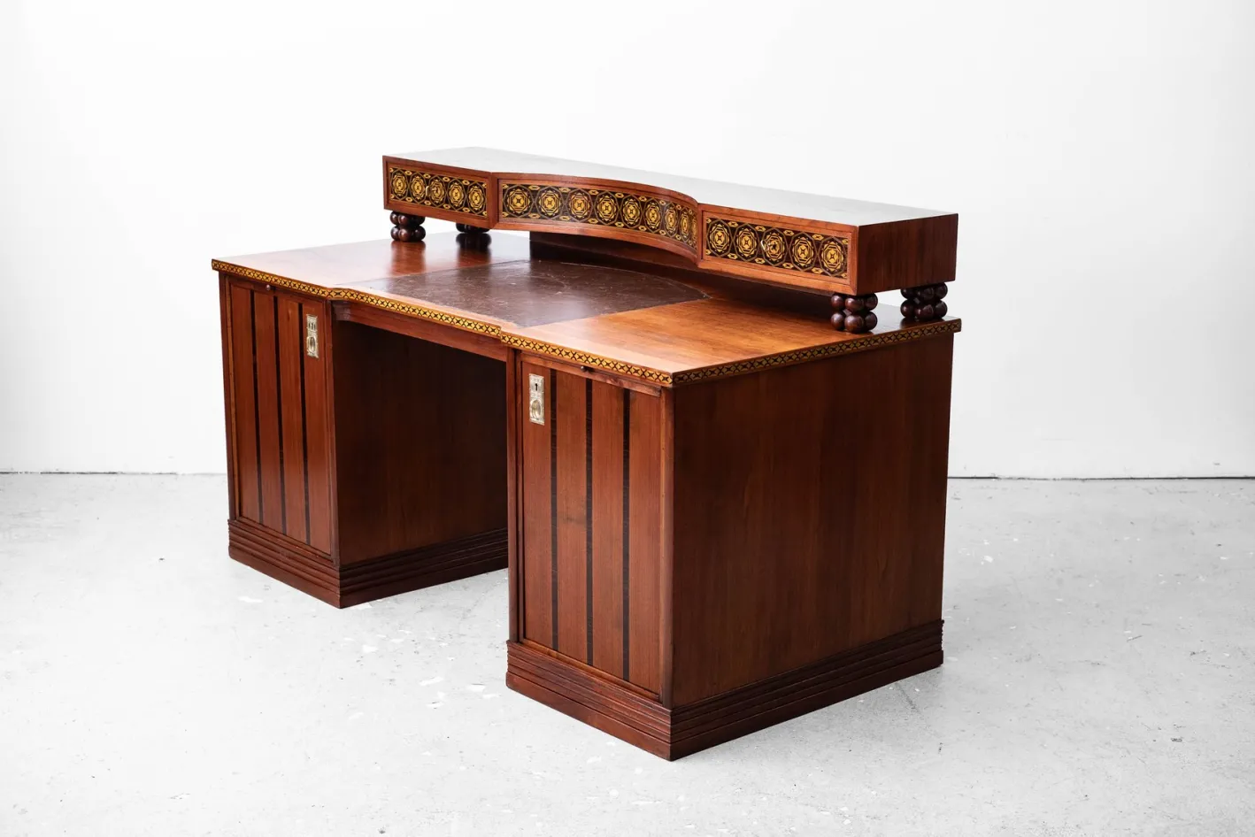 Jugendstil Schreibtisch von Matthias Feller für Moritz Ballin, München, Deutschland, 1912