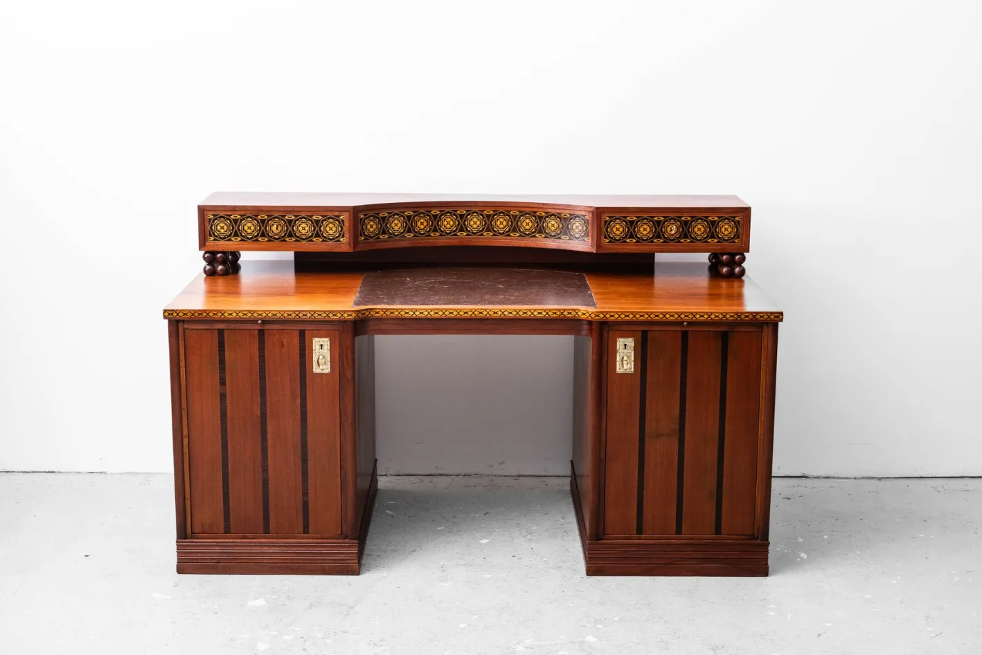Jugendstil Schreibtisch von Matthias Feller für Moritz Ballin, München, Deutschland, 1912