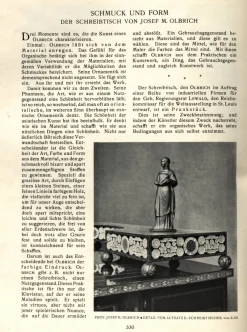 Jugendstil Schreibtisch von Matthias Feller für Moritz Ballin, München, Deutschland, 1912