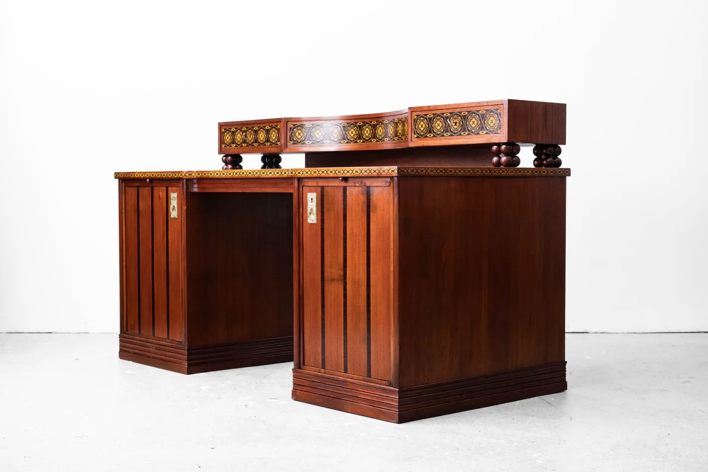 Jugendstil Schreibtisch von Matthias Feller für Moritz Ballin, München, Deutschland, 1912