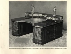 Jugendstil Schreibtisch von Matthias Feller für Moritz Ballin, München, Deutschland, 1912