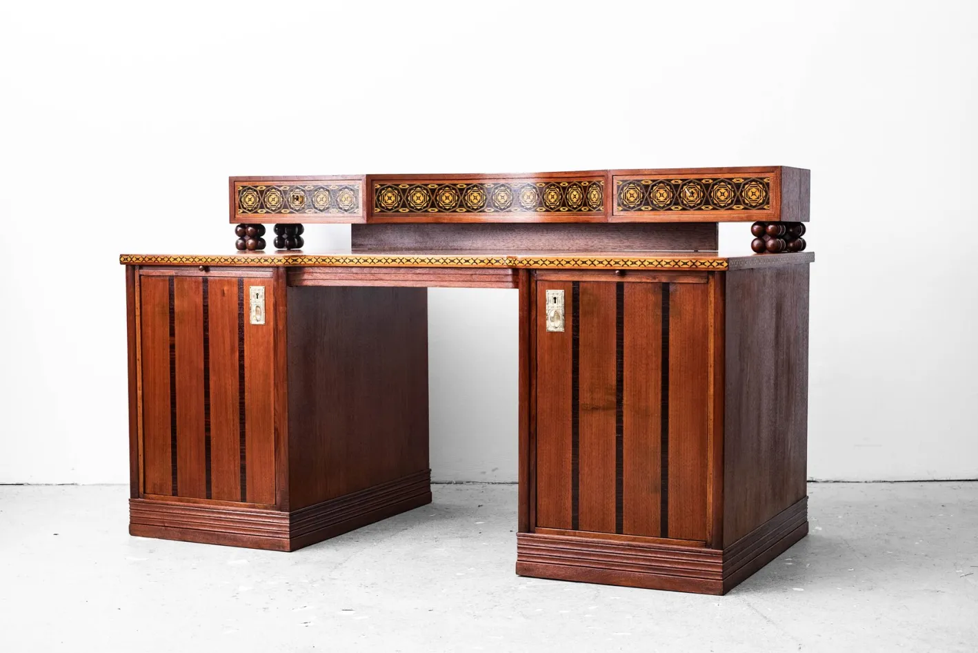 Jugendstil Schreibtisch von Matthias Feller für Moritz Ballin, München, Deutschland, 1912