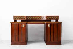 Jugendstil Schreibtisch von Matthias Feller für Moritz Ballin, München, Deutschland, 1912