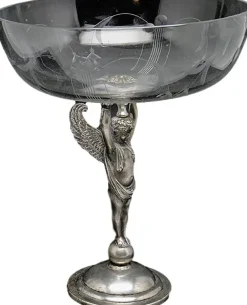 Jugendstil Servierteller von Bros. Henneberg, Polen, Frühes 20. Jh