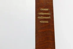 Jugendstil Spiegel aus Eichenholz mit Vergoldeten Intarsien, Frankreich, 1915